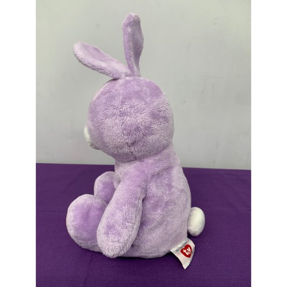 TY 2011 Springy Plushie Lavender Purple Bunny Plush Pink Feet 12” - Picture 5 of 9
